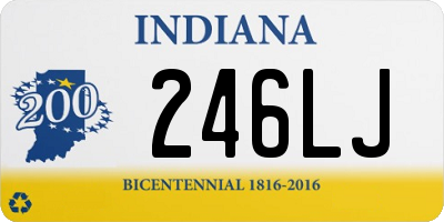 IN license plate 246LJ