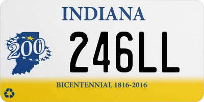 IN license plate 246LL