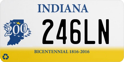 IN license plate 246LN