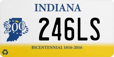 IN license plate 246LS