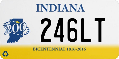 IN license plate 246LT