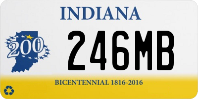 IN license plate 246MB