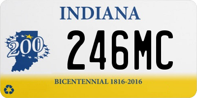 IN license plate 246MC