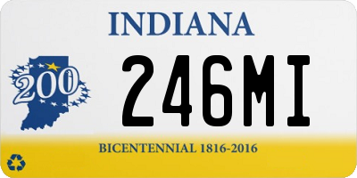 IN license plate 246MI