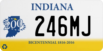 IN license plate 246MJ