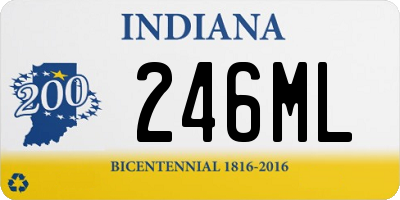 IN license plate 246ML