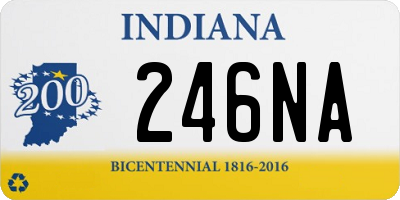 IN license plate 246NA