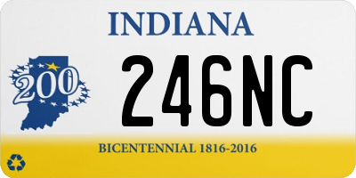 IN license plate 246NC