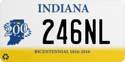 IN license plate 246NL