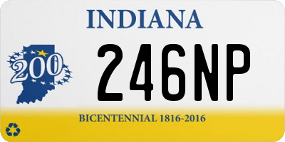 IN license plate 246NP