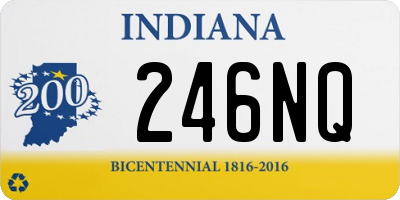 IN license plate 246NQ