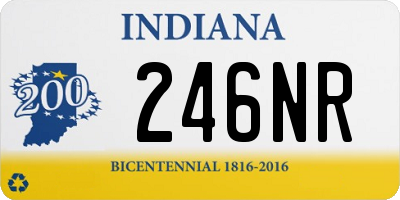 IN license plate 246NR