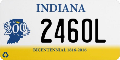 IN license plate 246OL