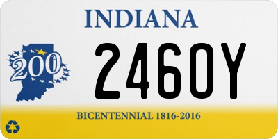 IN license plate 246OY