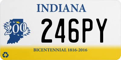 IN license plate 246PY