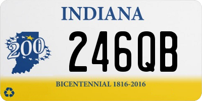 IN license plate 246QB