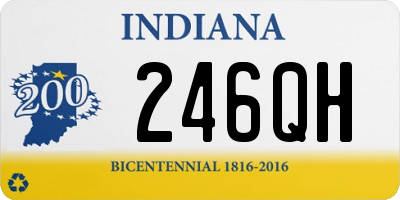 IN license plate 246QH