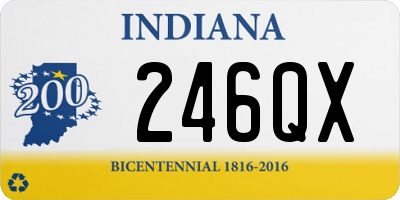 IN license plate 246QX