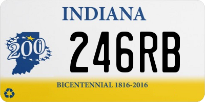 IN license plate 246RB