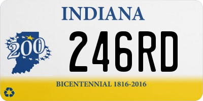 IN license plate 246RD