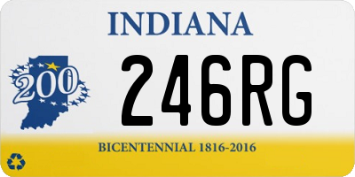 IN license plate 246RG