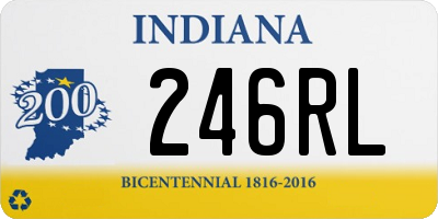 IN license plate 246RL