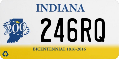 IN license plate 246RQ