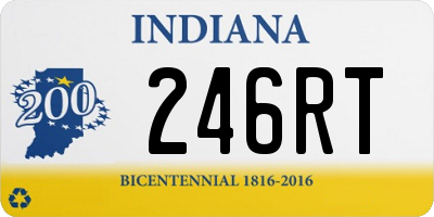 IN license plate 246RT