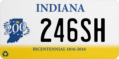 IN license plate 246SH