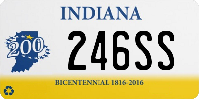 IN license plate 246SS