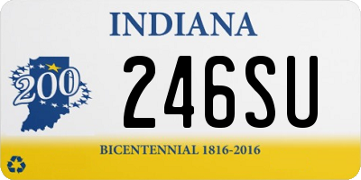 IN license plate 246SU