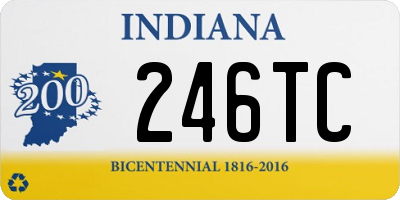 IN license plate 246TC