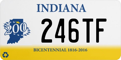 IN license plate 246TF