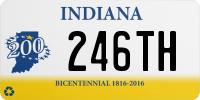 IN license plate 246TH