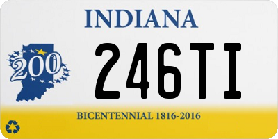 IN license plate 246TI