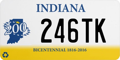 IN license plate 246TK