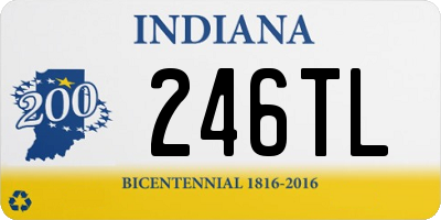 IN license plate 246TL