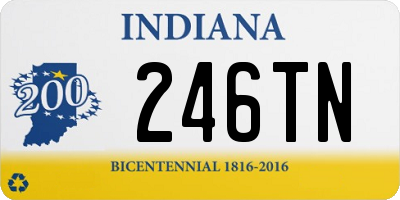 IN license plate 246TN