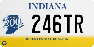 IN license plate 246TR