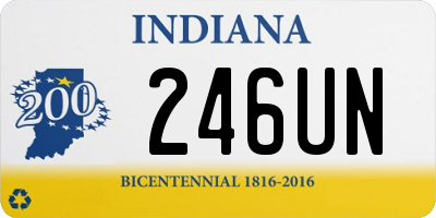 IN license plate 246UN