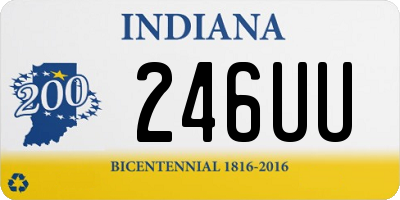 IN license plate 246UU