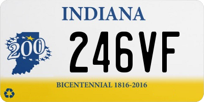 IN license plate 246VF