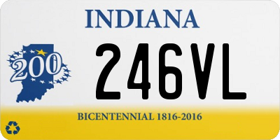 IN license plate 246VL