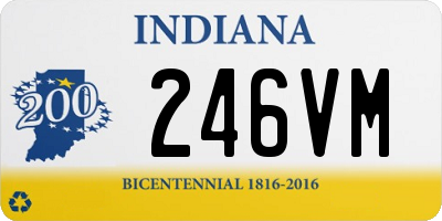 IN license plate 246VM