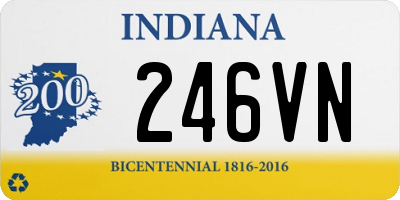 IN license plate 246VN