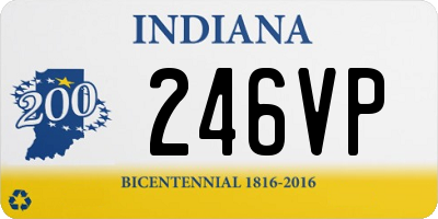 IN license plate 246VP