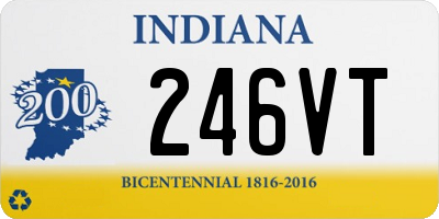 IN license plate 246VT