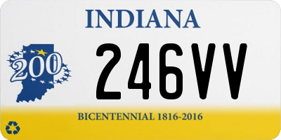 IN license plate 246VV