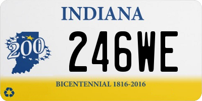 IN license plate 246WE