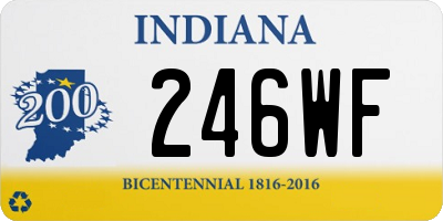 IN license plate 246WF